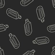 doodle ice cream seamless pattern background N16