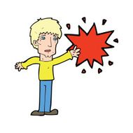 Cartoon Man Pointing N15