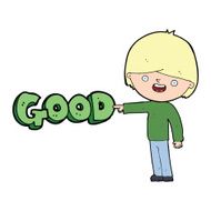 cartoon man pointing out the good N4