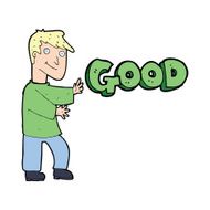cartoon man doing good N7