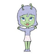 Cartoon Alien Girl N10