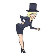 cartoon magician woman N4