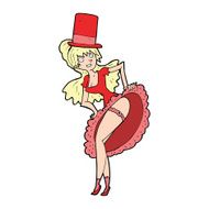 cartoon dancer woman N4