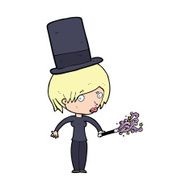 cartoon female magician N3