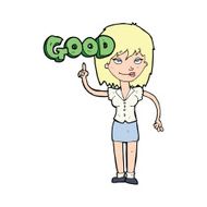 cartoon woman doing good N4