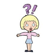cartoon surprised woman N6