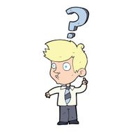 Cartoon Man Asking Question N20