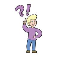 Cartoon Man Asking Question N24