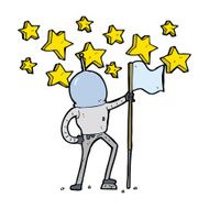 cartoon amazing astronaut N3