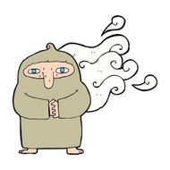 cartoon smelly monk N4