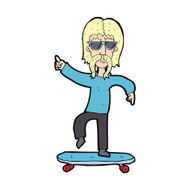 cartoon old skater N4