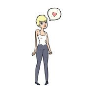 cartoon woman in love N99