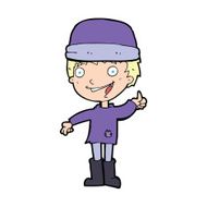 cartoon man in hat N22