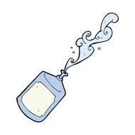 cartoon squirting water bottle N4