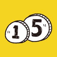 doodle money coin N42