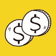 doodle money coin N43