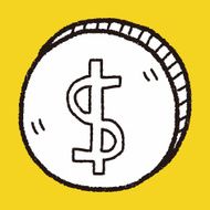 doodle money coin N44