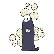 cartoon spooky ghoul N7