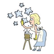 cartoon woman washing dishes N4