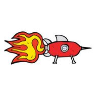 Cartoon Space Rocket N10