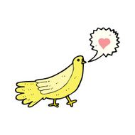 cartoon love bird N4