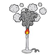 cartoon bunsen burner N4