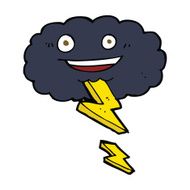 cartoon storm cloud N7