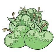 cartoon apples N5