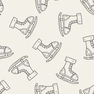 Doodle Skates seamless pattern background