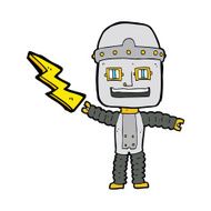 Cartoon Robot N25