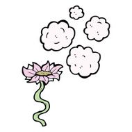 cartoon flower N43