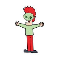 cartoon man in spooky mask N4