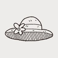 doodle Straw hat N7