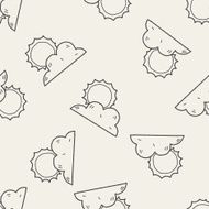 doodle sun seamless pattern background N5