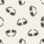 doodle sunglasses seamless pattern background
