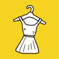 dress doodle drawing N6
