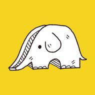 Elephant SLIDE doodle N5