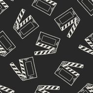 film board doodle seamless pattern background N2