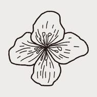 Flower doodle N143