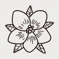 Flower doodle N145
