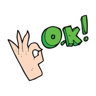 cartoon ok symbol N7
