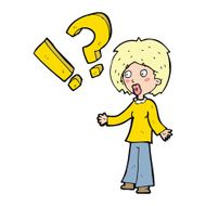 cartoon surprised woman N7