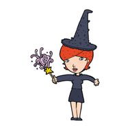 cartoon halloween witch N34