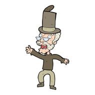 cartoon old man in top hat N3