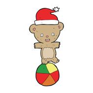 cartoon christmas teddy bear N18