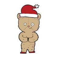 cartoon christmas teddy bear N19