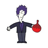 cartoon vampire with blood N4