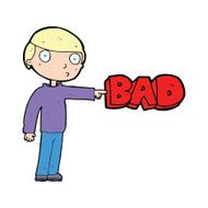 cartoon man pointing out the bad N7