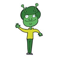 cartoon space alien N29