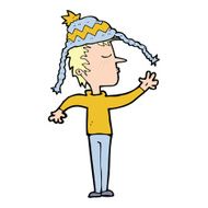 cartoon boy in hat N4